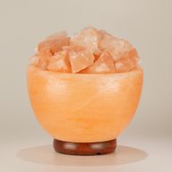 Соляна вогняна чаша та шматки - 15 см × 9 см