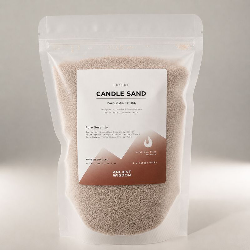 Fragranced Candle Sand - Latte Beige - Pure Serenity - 300g