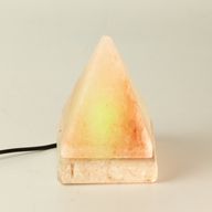 Якісна USB пірамідальна соляна лампа - 9 см (багатокольорова)