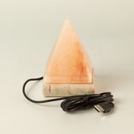 Якісна USB пірамідальна соляна лампа - 9 см (багатокольорова)