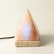 Якісна USB пірамідальна соляна лампа - 9 см (багатокольорова)