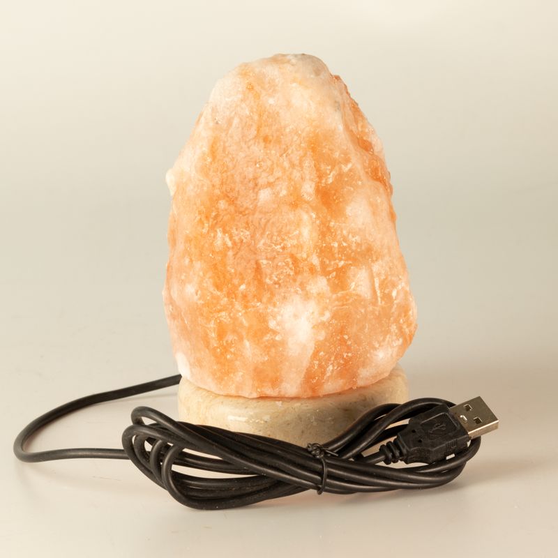 Якісна USB-натуральна соляна лампа - 11,5 см (мульті)