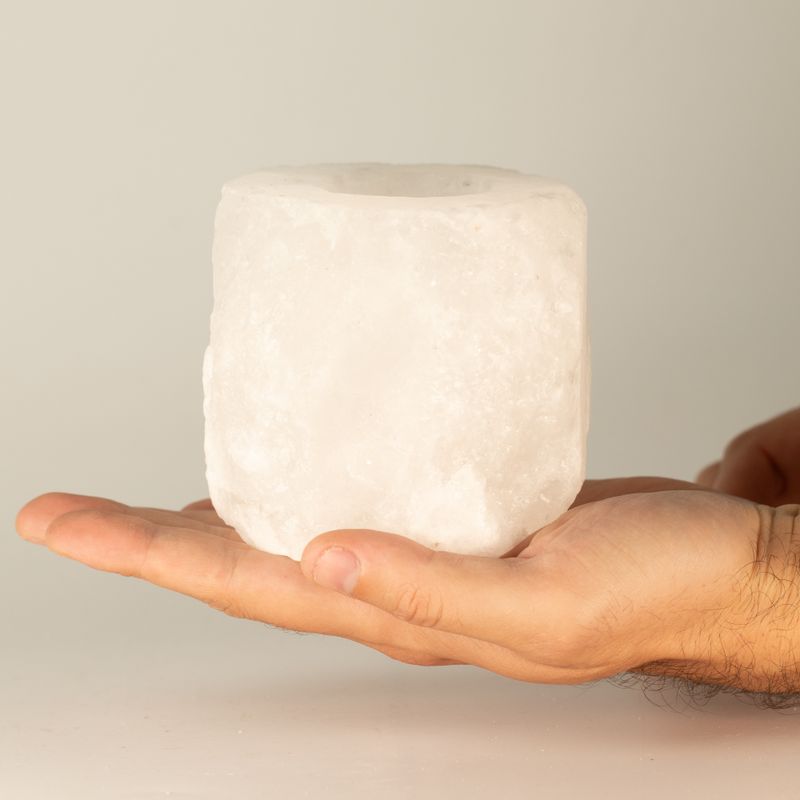 Свічник із солі Гімалайської Crystal Rock 600–800 г