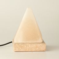Якісна USB-пірамідальна біла соляна лампа - 9 см (різнокольорова)