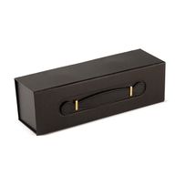 Складана подарункова коробка - у формі винної коробки (33.5x10x10.5 см) - чорний