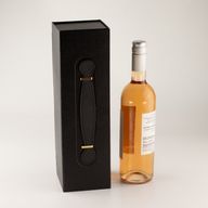 Складана подарункова коробка - у формі винної коробки (33.5x10x10.5 см) - чорний
