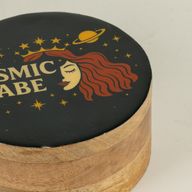 Кругла емальована скринька - Cosmic Babe