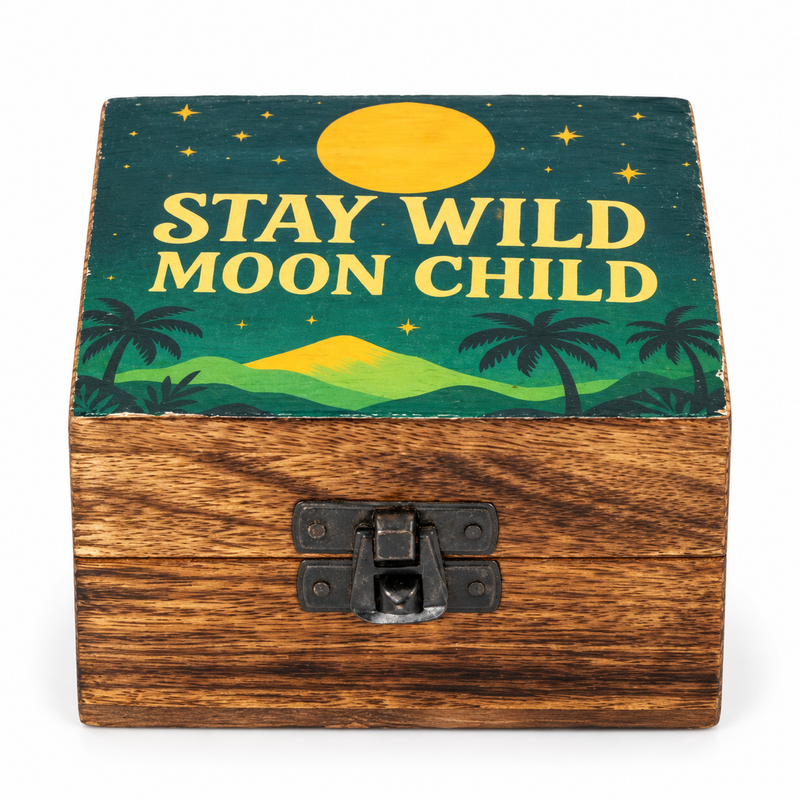 Маленька емальована скринька - Stay Wild Moon Child