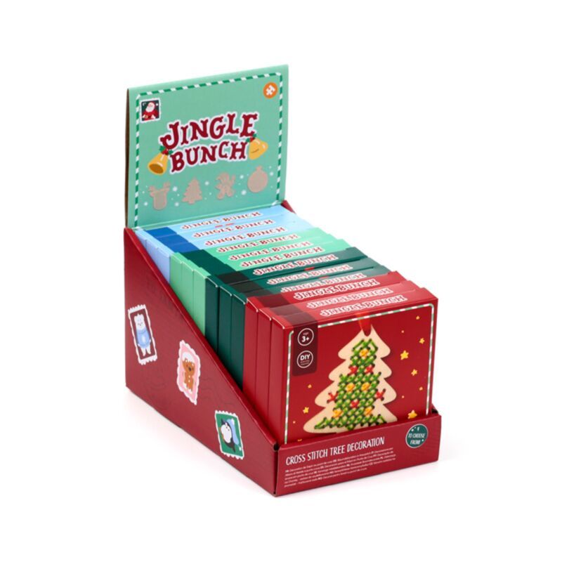 Набір для вишивання хрестиком Jingle Bunch - Різдвяна прикраса своїми руками