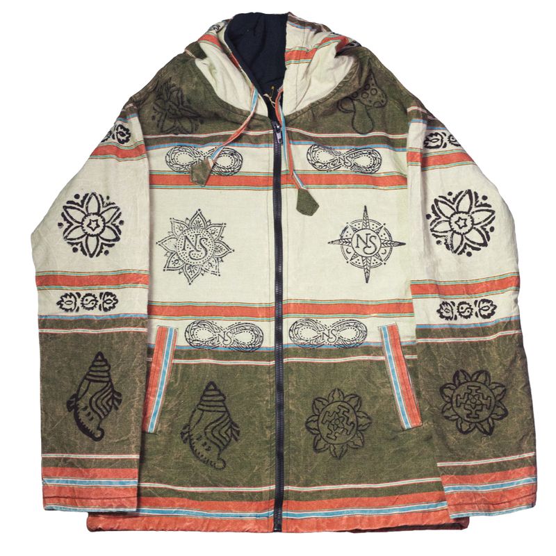 Nomad Sari - Куртка Himalayan Soul - Розмір M - Зелена Мантра