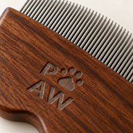Інструменти для догляду PAW - Міні-гребінець для вичісування бліх та делікатних зон - Горіх
