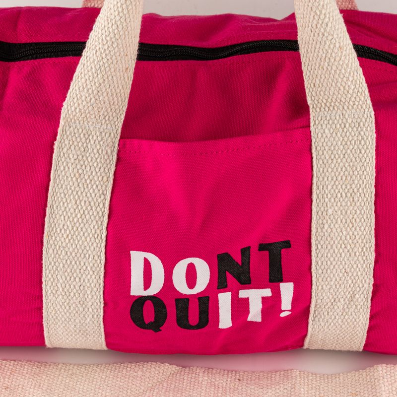 Спортивна сумка Don't Quit - Вишнево-рожева