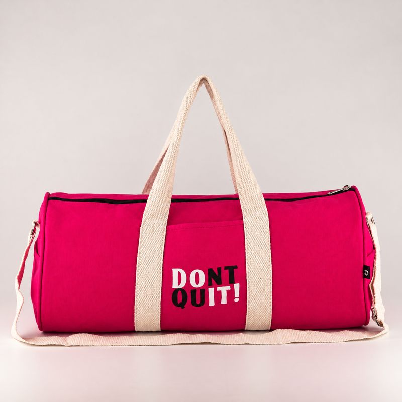 Спортивна сумка Don't Quit - Вишнево-рожева