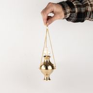 Підвісна латунна курильниця для пахощів - Хрест