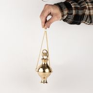 Підвісна латунна курильниця для пахощів - Трифазний Місяць