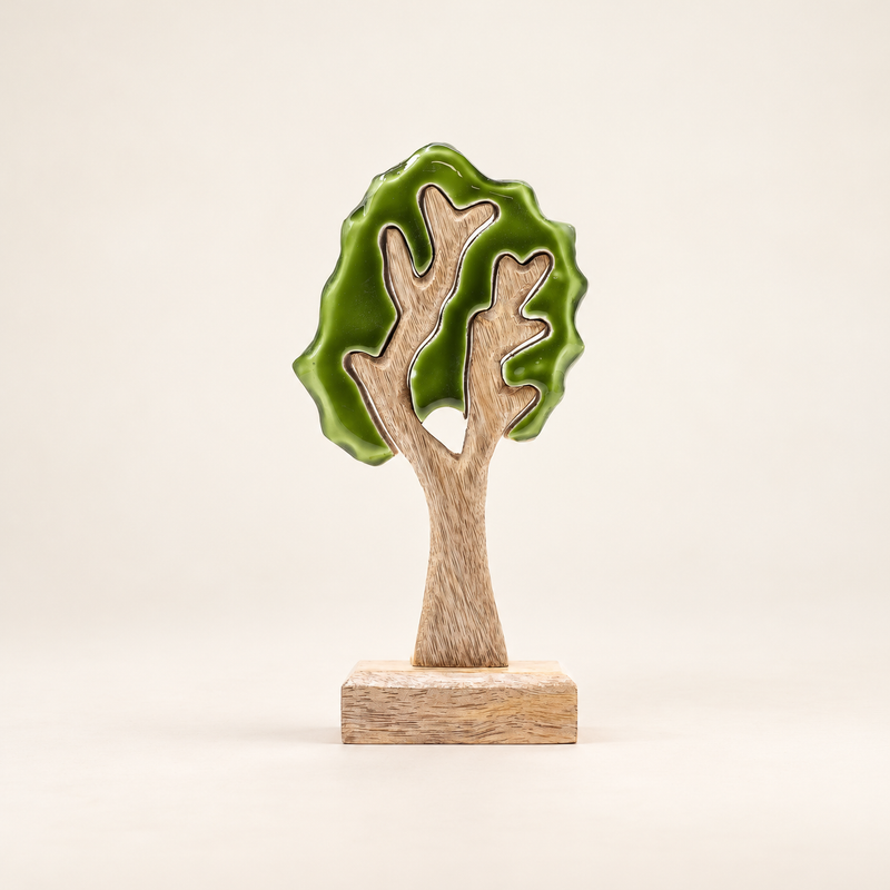 Lost in the Forrest – Дерев'яна 3D-декорація «Одиноке дерево» – 20x10 см