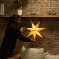 Зіркова Лампа 60 см – Спокійний Кремовий – 7 Променів