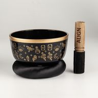 ALIGN – Набір чорних співаючих чаш – 15x7.5 см