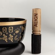 ALIGN – Набір чорних співаючих чаш – 15x7.5 см