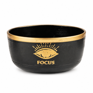 FOCUS – Чорна співаюча чаша в наборі – 15x7.5 см