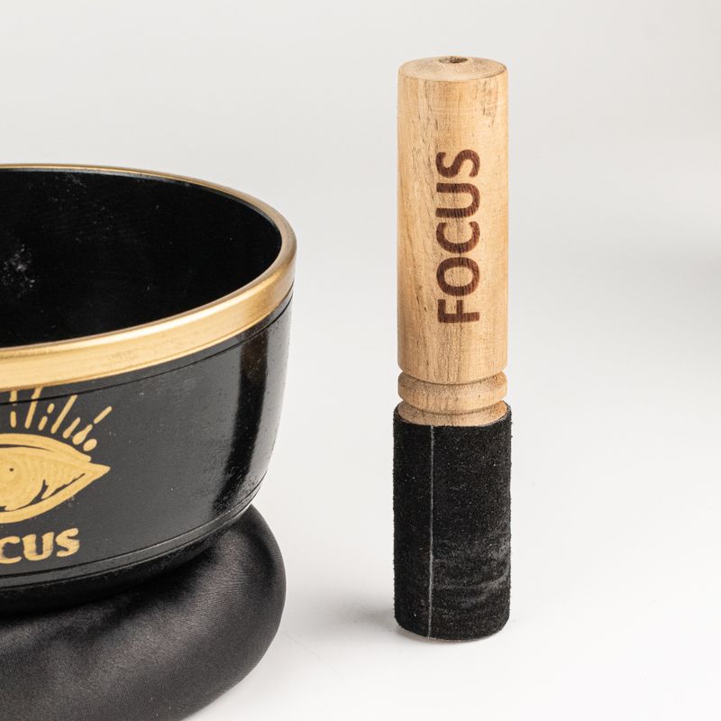FOCUS – Чорна співаюча чаша в наборі – 15x7.5 см