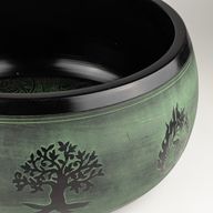 Велика Співаюча Чаша – «Шавлія» – 32x15 см – Дизайн 3