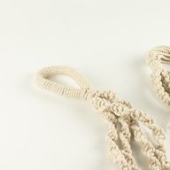 Простий підвіс для вазонів у техніці макраме – Натуральний