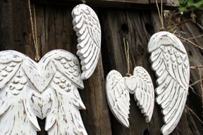 Крила Ангела з Серцем Ручної Роботи - 24 см